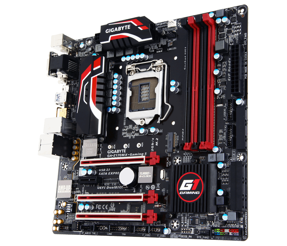 Gigabyte GA-Z170MX-Gaming 5 Rev. 1.0 - Motherboard Specifications